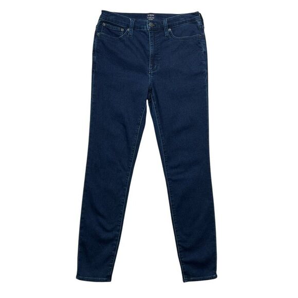 J. Crew Women's Size 28 Dark Wash 9" Mid Rise Skinny Jeans - Picture 1 of 12